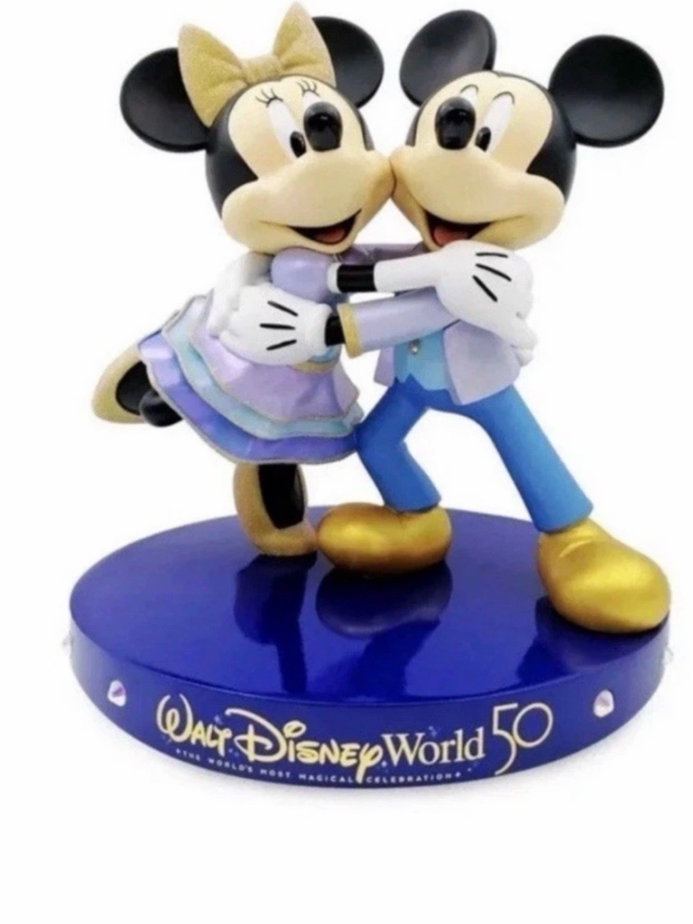 New Mickey Minnie Mouse Figure Walt Disney World 50th Anniversary Celebration